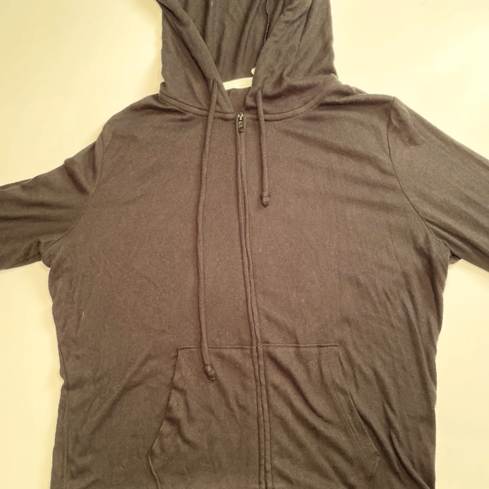 Victoria's Secret Zip Hoodie Black Size Medium